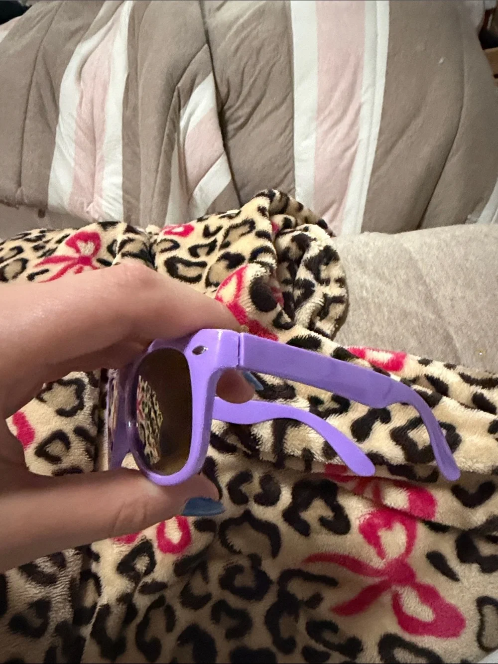 Kids Purple Mirrored Lens Sunglasses